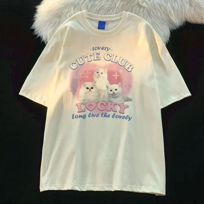 Summer Short Sleeve Women's Cute Sweet Casual T-shirt Japanese Casual Style Short Sleeve T-shirt Young Student Fashion T-shirt 6