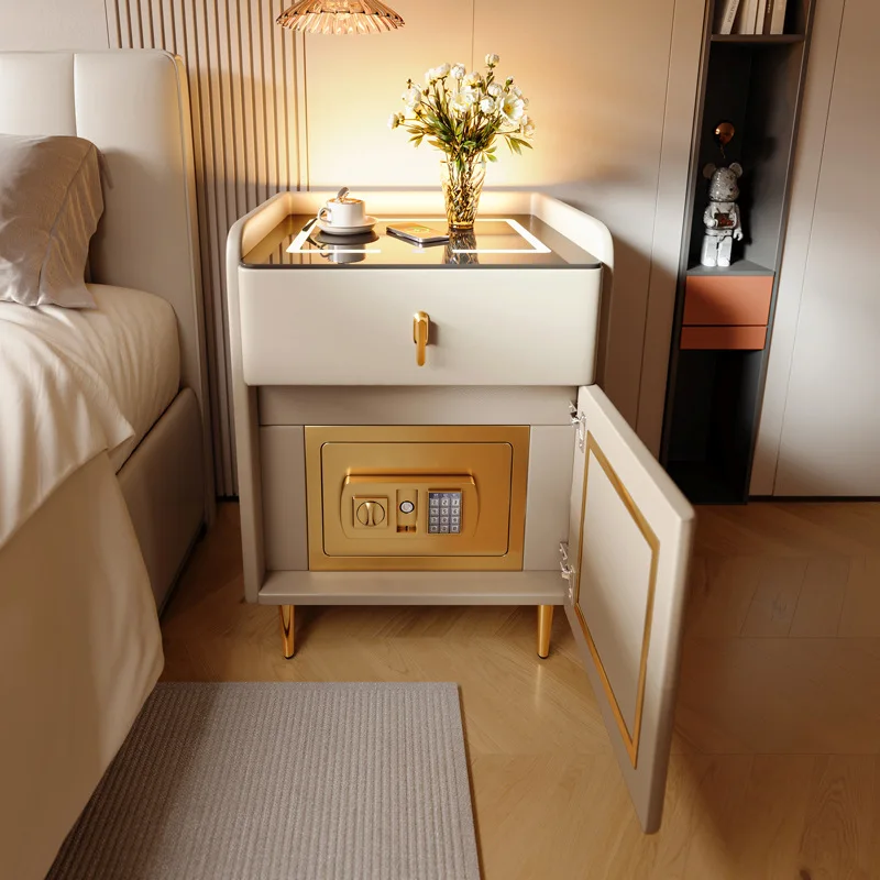 Opal Smart Wooden Security Bedside Table 2