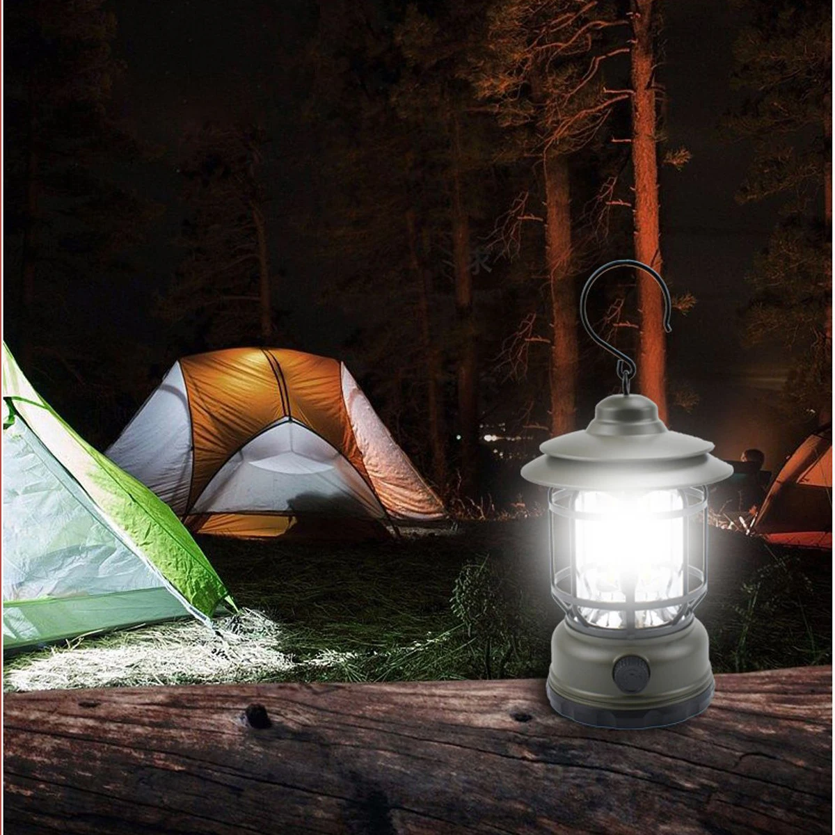 LED Camping Lantern,Rechargeable Retro Metal Camping Light,Battery Powered  Hanging Hand Crank Candle Lamp ,Portable Waterpoor Outdoor Tent Bulb,  Emergency Light - China Outdoor Camping Lantern, Outdoor Camping Lamp