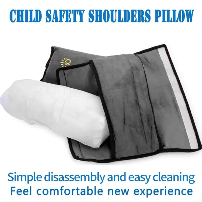 Baby Car Pillow - Kids Car Seat Pillow With Seat Belt Shoulder Pad Cushion