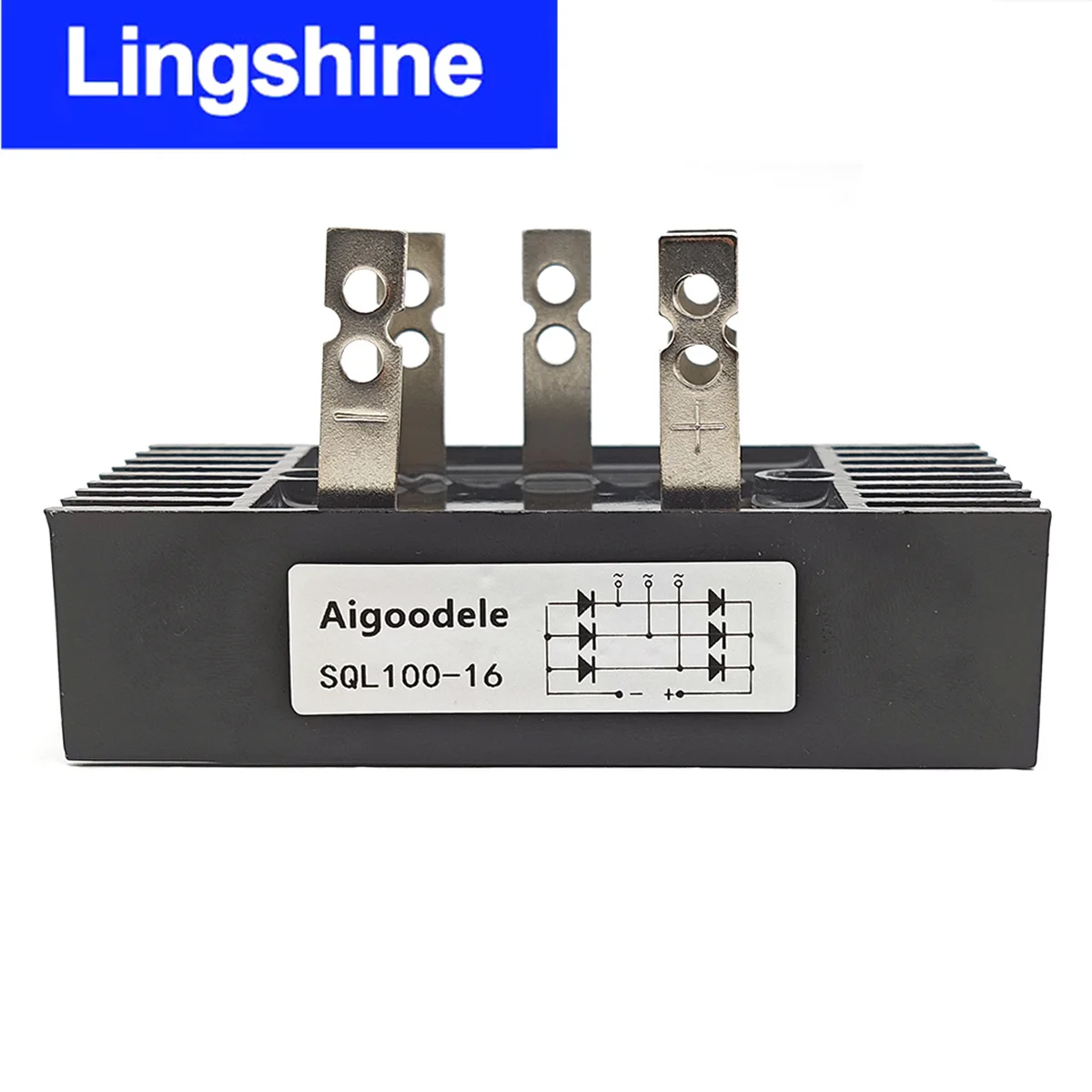 100A 1600V Three Phase Diode Bridge Rectifier AC to DC Generator Voltage Regulator Parts SQL100A Module