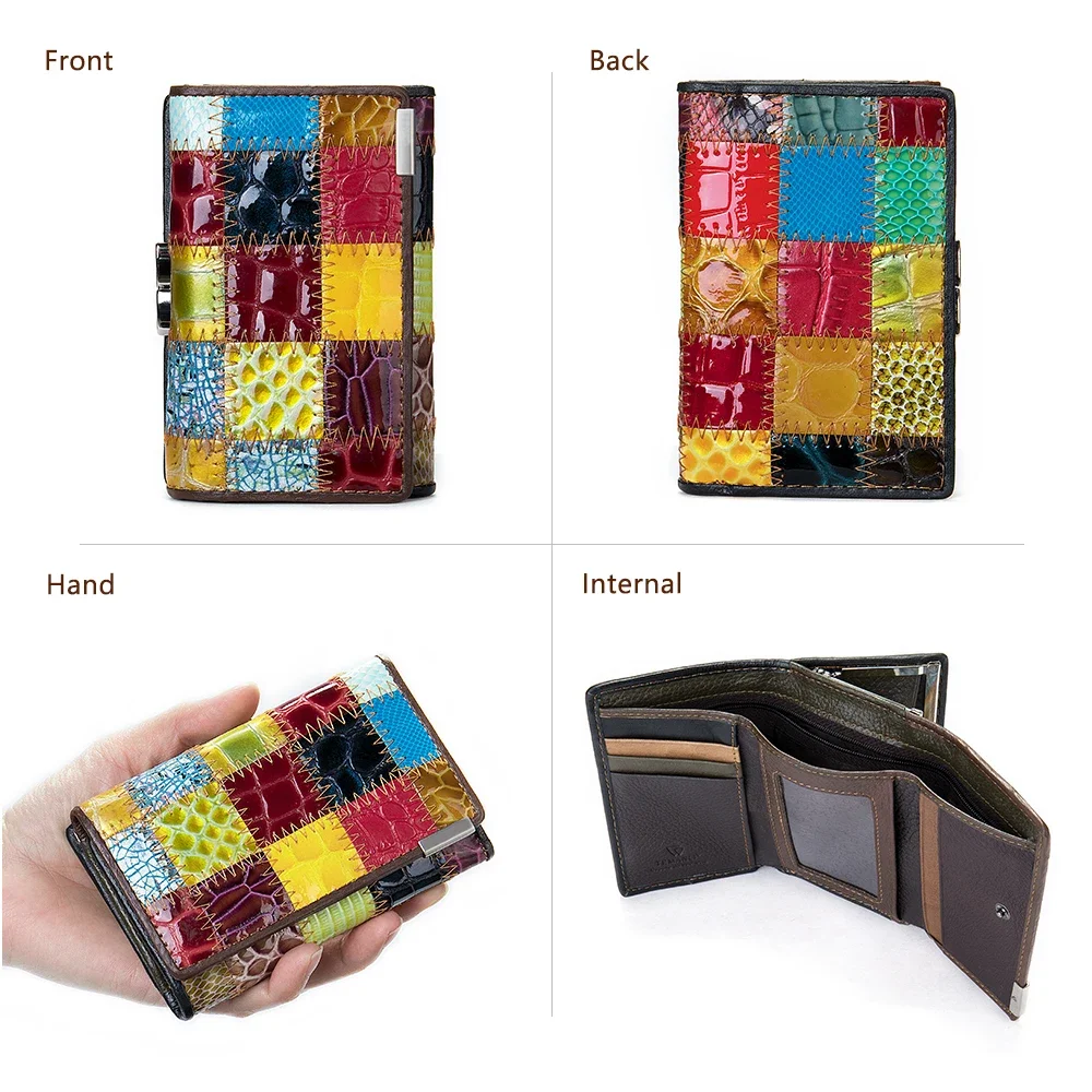 Marrant Women's Wallet Female Wallet Genuine Leather Purse For Women Crocodile Pattern Design Luxury Brand Lady Clutch Female