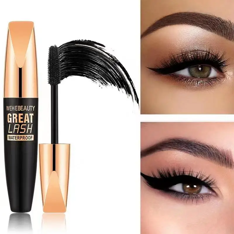 

4D eyelash Mascara Long Lasting and Waterproof eyelash Mascara Thickening and Curling Eyelash Mascara Sweat proof eye makeup