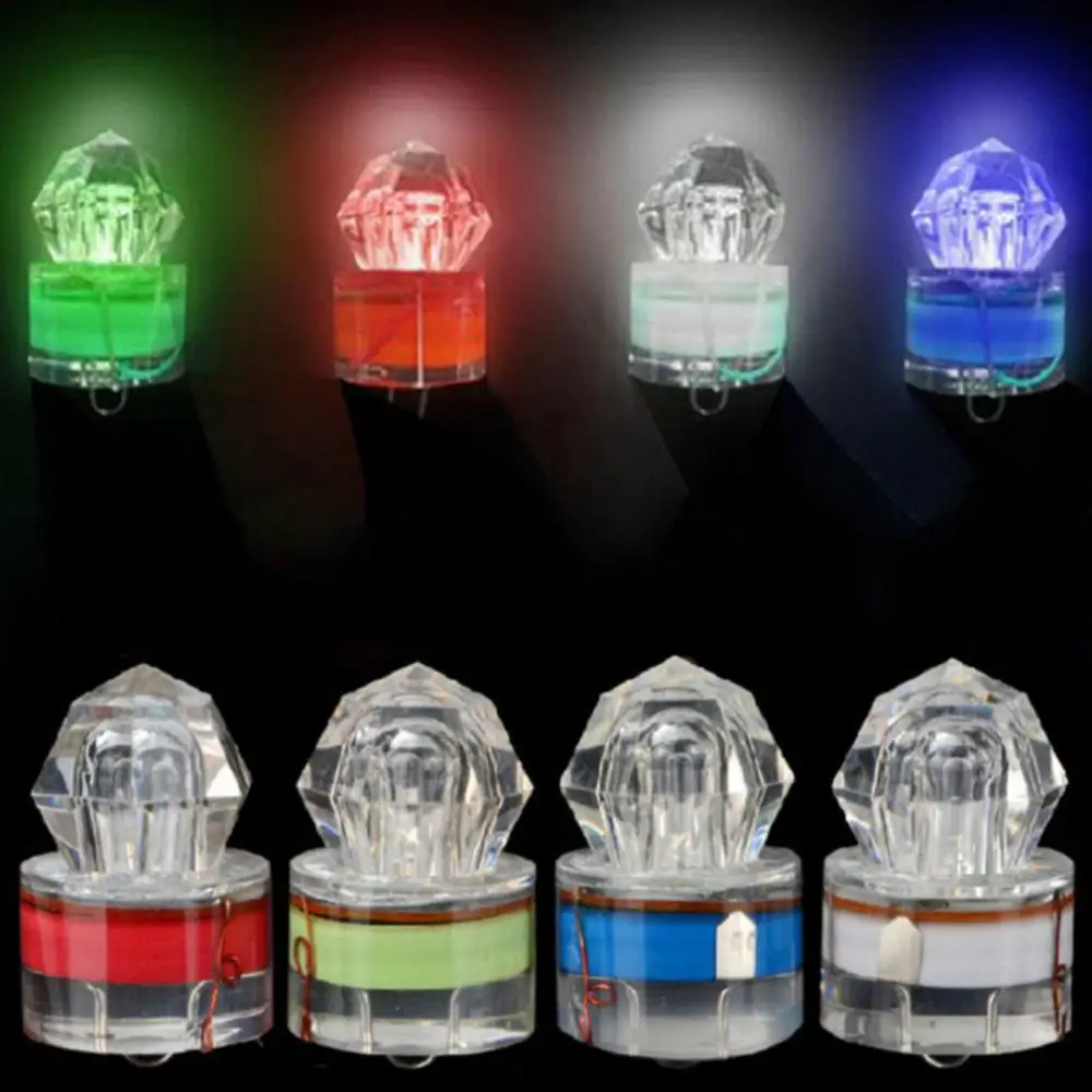Diamond Light NEW LED Deep Sea Underwater Flashing Fishing Squid Strobe Bait Lure fishing lure fishing accessories fishing light