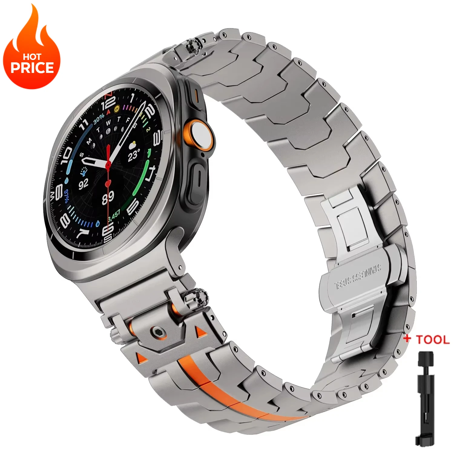 Luxury Stainless Steel Replaceable Wristband