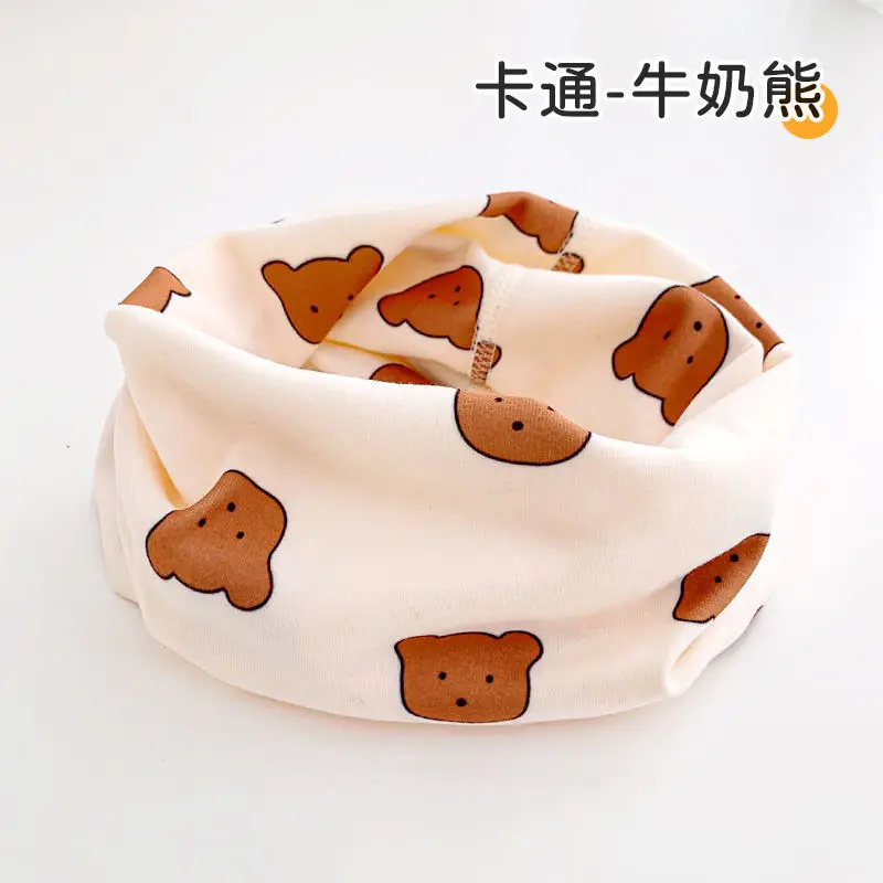 Winter Children Warmer Neck Scarf For Kids Boys Girls Neckerchief Cute Baby Cartoon Scarf Soft Neck Collar Children&acute;s Scarves