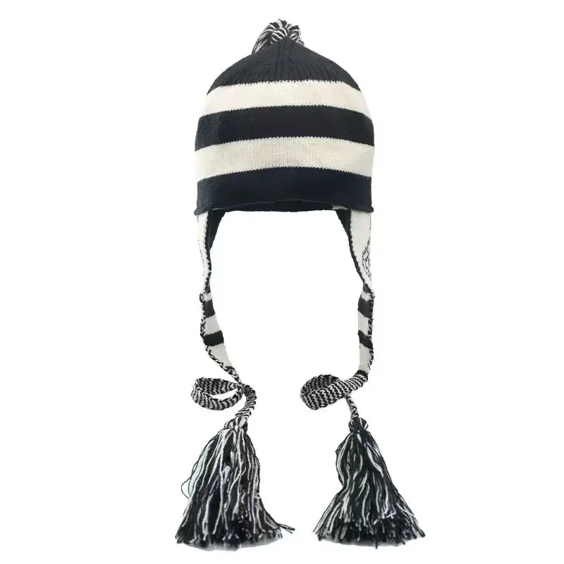 Anime NANA Hat Tassel Ear Protection Woolen Lei Feng Hat Knitted Accessories Cosplay Gifts
