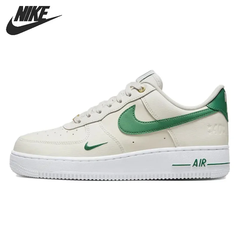 Nike-Air Force 1 Low 07 Chaussures De Skateboard, Cestini Unisexes, Beige Vert