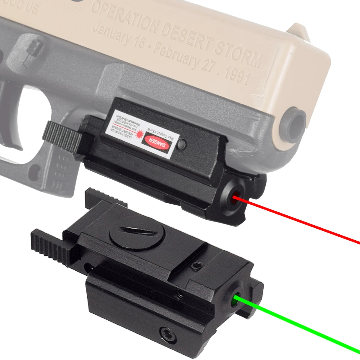 Laser Sight Red Dot Laser Sight Metal Weapon Gun Laser Sight Tactical Laser Pointer Airsoft Pistol 20mm Picatinny Mount 11mm Dovetail Rail Glock 17 CZ-75