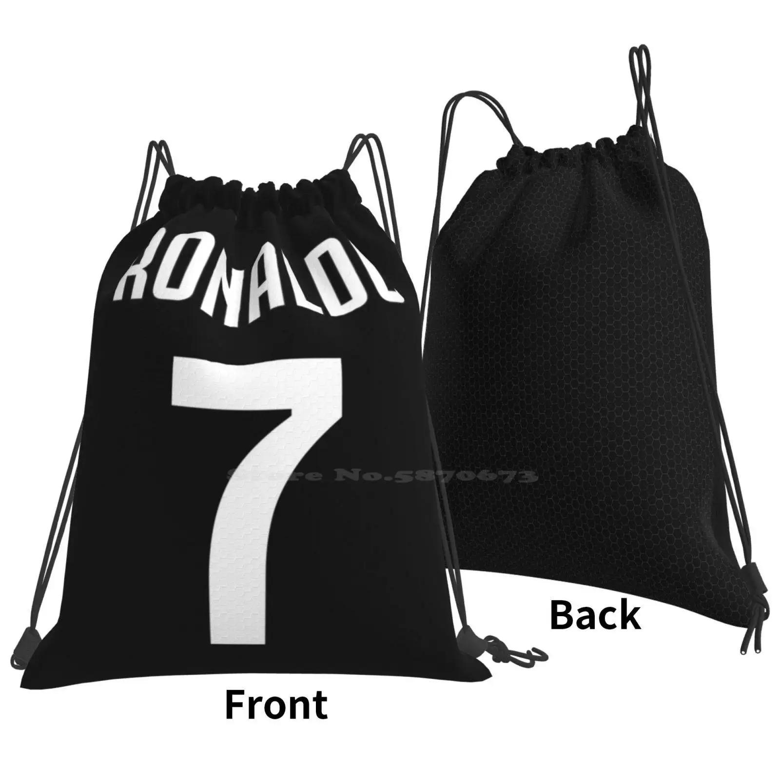 Scd93e802f70d4b60a71ba5a682876e5al Mochila Ronaldo 7 3D para Estudantes | Saco Futebol Portugal
