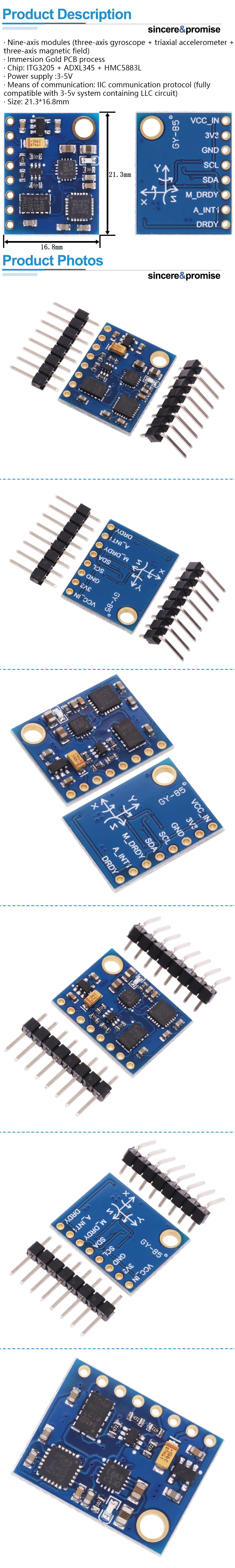 Módulos de sensor gêmeo bmp085, módulo de