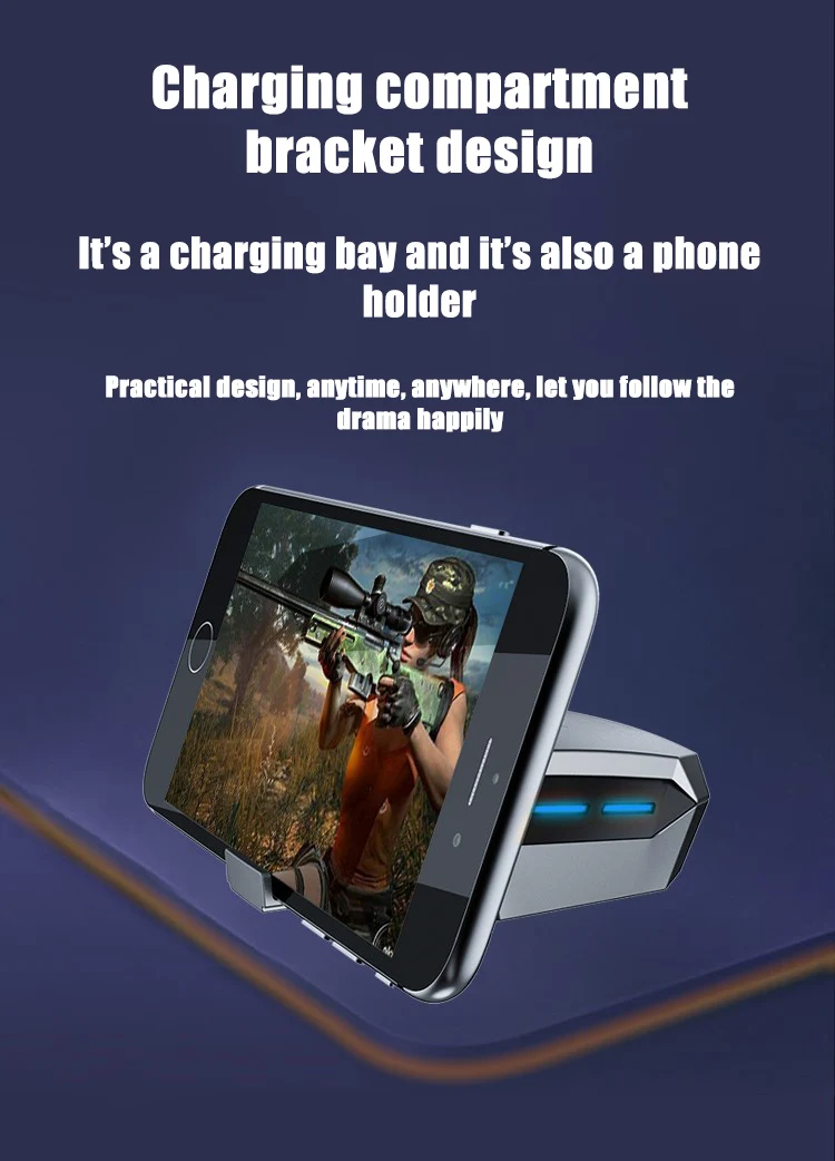XIBERIA W2 true wireless Bluetooth Headphones stereo music earphone in-ear low-latency gaming headset with Mic for Android Apple