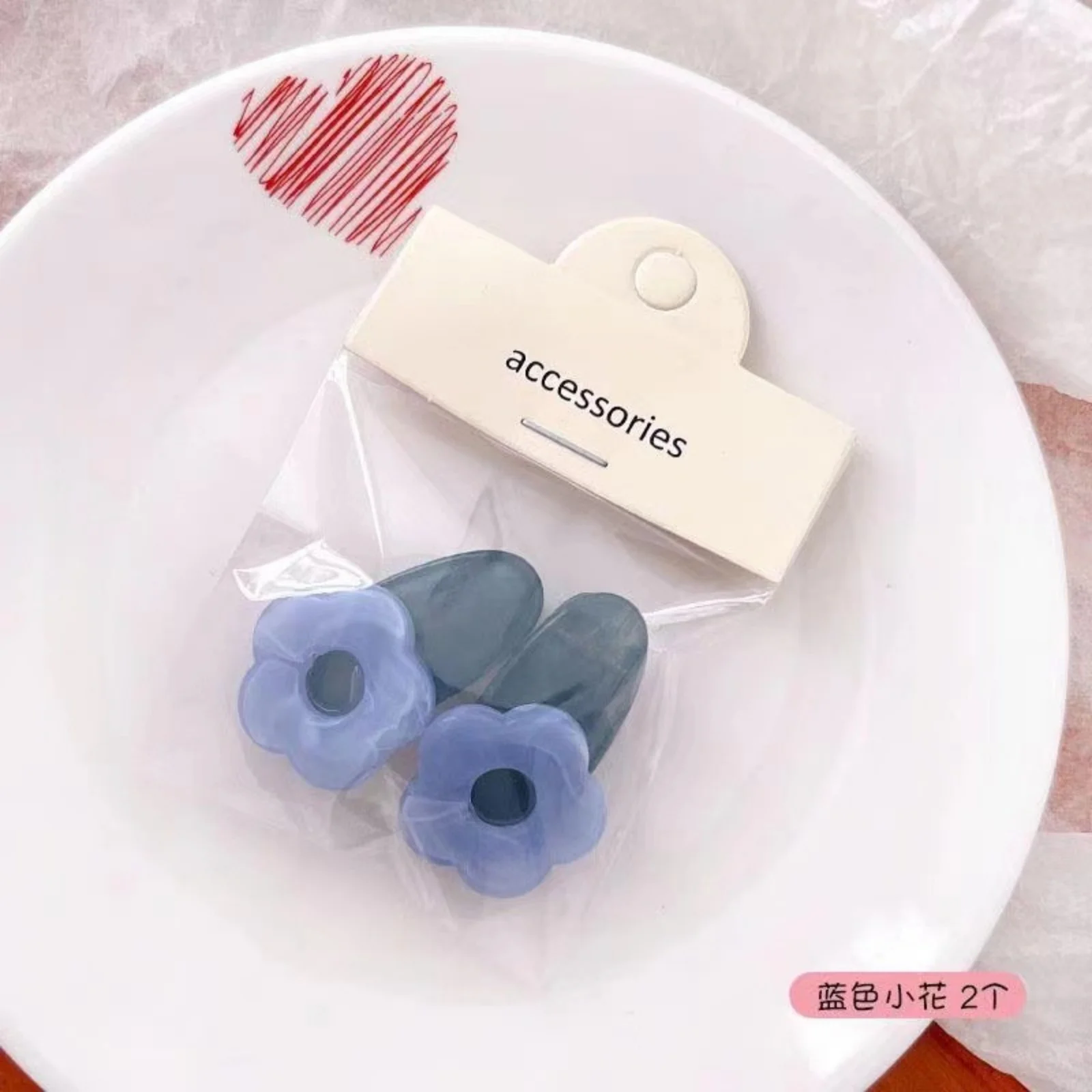 8pcs Cute Flower - Shaped Hair Clips Set, Colorful Acrylic Hair Accessories for Girls, Sweet Hairpins for Daily Wear and Parties