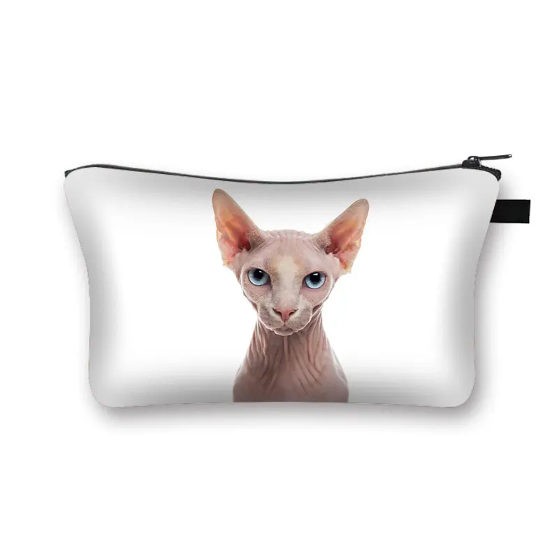 2021 New Hot  Various varieties Cat Print Cosmetic Bag  Ladies Makeup Bags  Lovely Cosmetics Pouch  Travel Cosmetic  Bag Gift 2