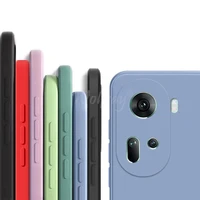 For OPPO Reno 11 Case Reno 11 Cover Liquid Silicone Plain Shell Soft Protector Phone Funda Case For Reno 10 11 Pro Case 1