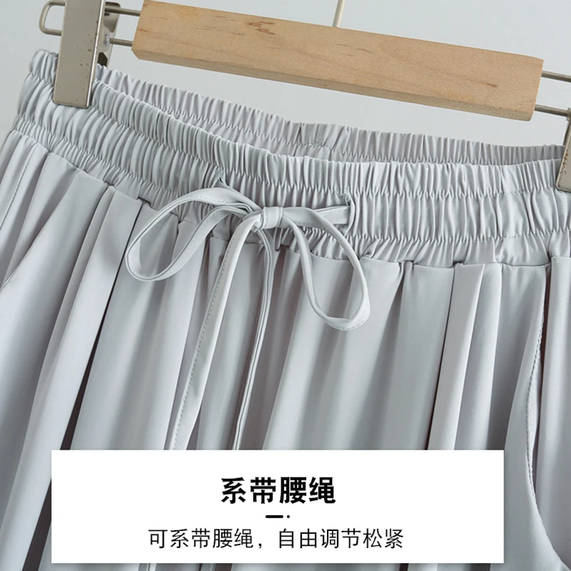 자외선 차단 UPF 50 + UV 바지, 여성용 사이클링 낚시 바지, 야외 루즈 와이드 레그 팬츠, 여성용 스트레이트 인스팬츠, 여름 센스