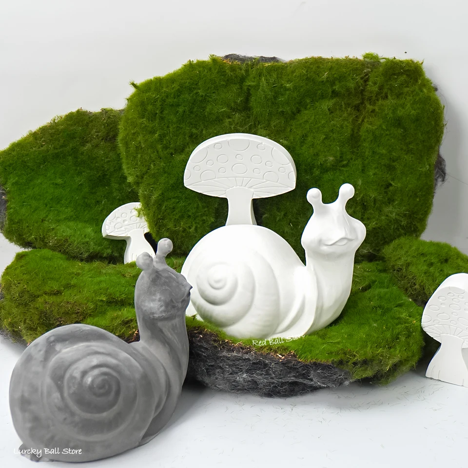 3Dカタツムリの装飾シリコン型、DIY石膏キャンドル工芸品、クリスタル