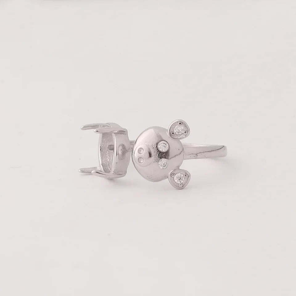 Bague Cuivrée Réglable Avec Cabochon Sainte Vierge Marie - Neuf Sans Boîte