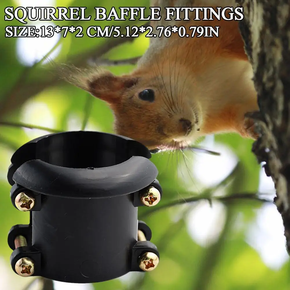 Squirrel Baffle Pole Protects Hanging Bird Feeders Feeding Shield Durable Pole Mounted for Yard Garden Porch Squirrel Baffle
