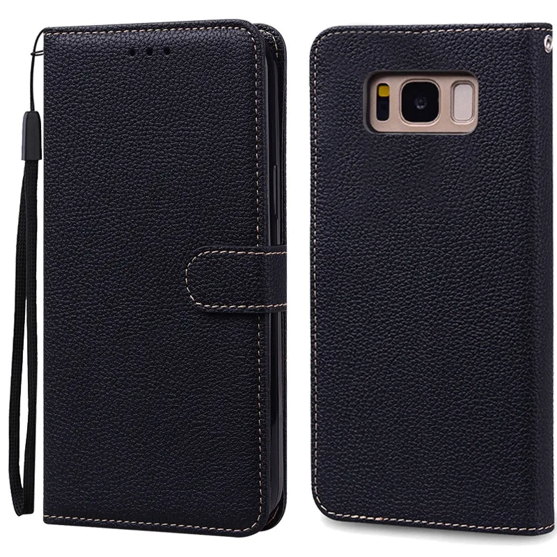 Luxurious Leather Wallet Flip Case for Samsung Galaxy S8 Plus