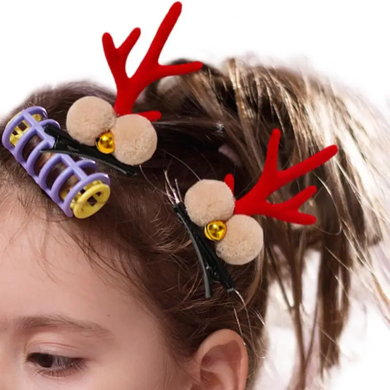 

Reindeer Hair Clips Reindeer Antler Hair Clips For Christmas Comfortable Lightweight Hair Accessories Bangs Clip For Wedding