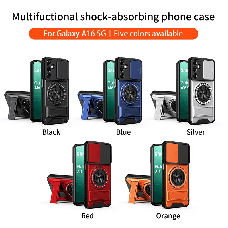 Ultimate Armor Magnetic Stand Case with Lens Protection and Ring Holder