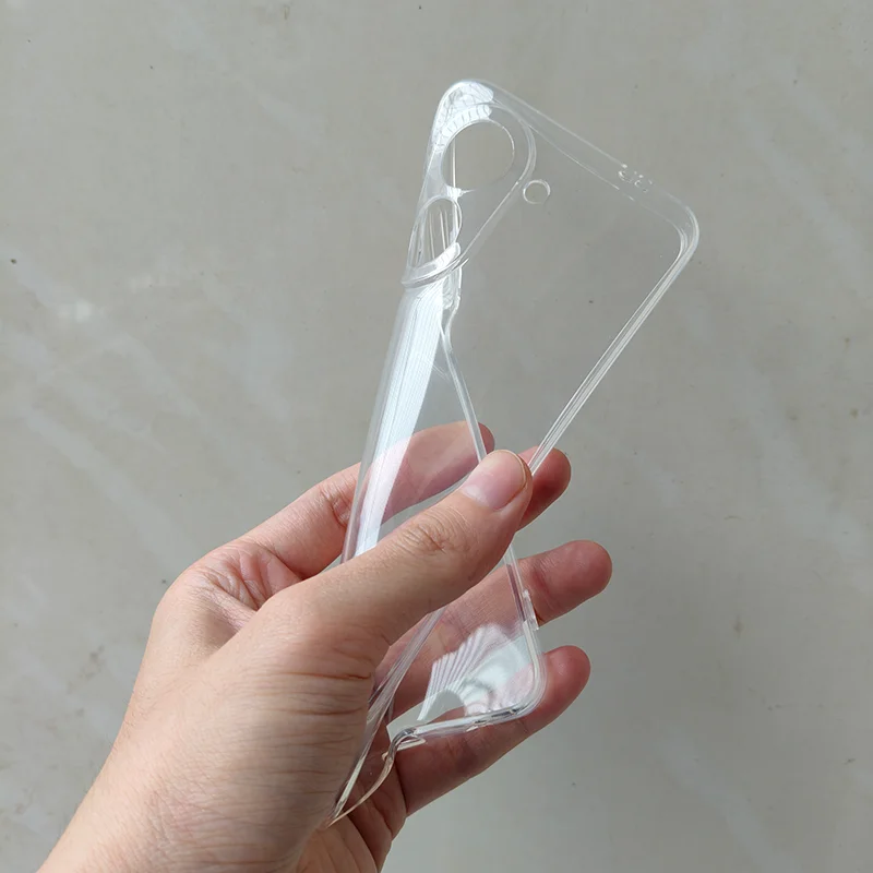 Transparent Slim Soft TPU Phone Cover - Clear Silicone Protection Case