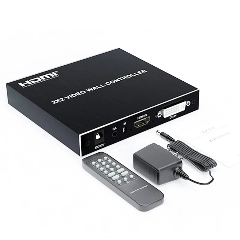 2x2 HDMI DVI TV 비디오월 컨트롤러 1080P 60Hz 1X2 1X4 1X3 2X1 3x1 4X1 멀티 비디오 스크린 프로세서 스위처 스플라이서 180도 회전