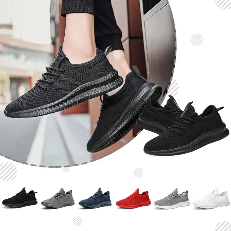 Fujeak Ultralight Breathable Mesh Sneakers for Men Non-slip Casual Running Shoes Fashion Classic Solid Colour Shoes Plus Size 46 5