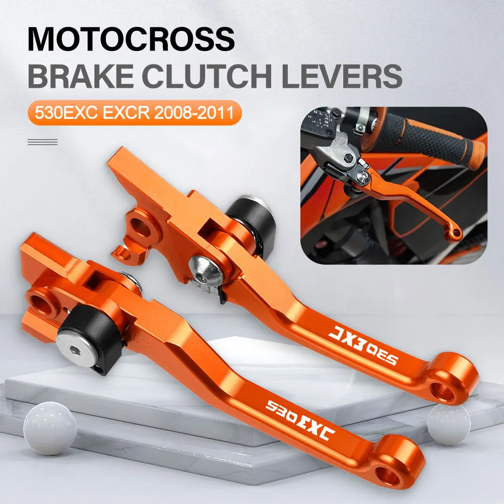 

Motocross Foldable Pivot Dirt Bike Brake Clutch Levers Handle Lever Accessories Fit FOR 530EXC 530 EXC 2008 2009 2010 2011