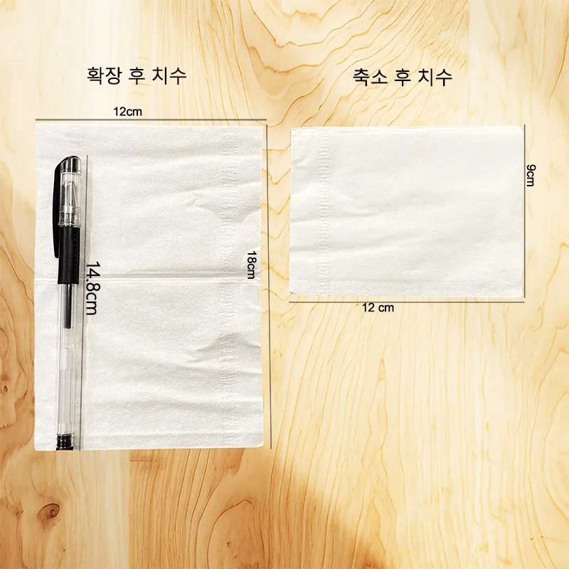 4-layer tissue, 100 sheets/bag, affordable set of tissue for restaurants, hotels, and dining