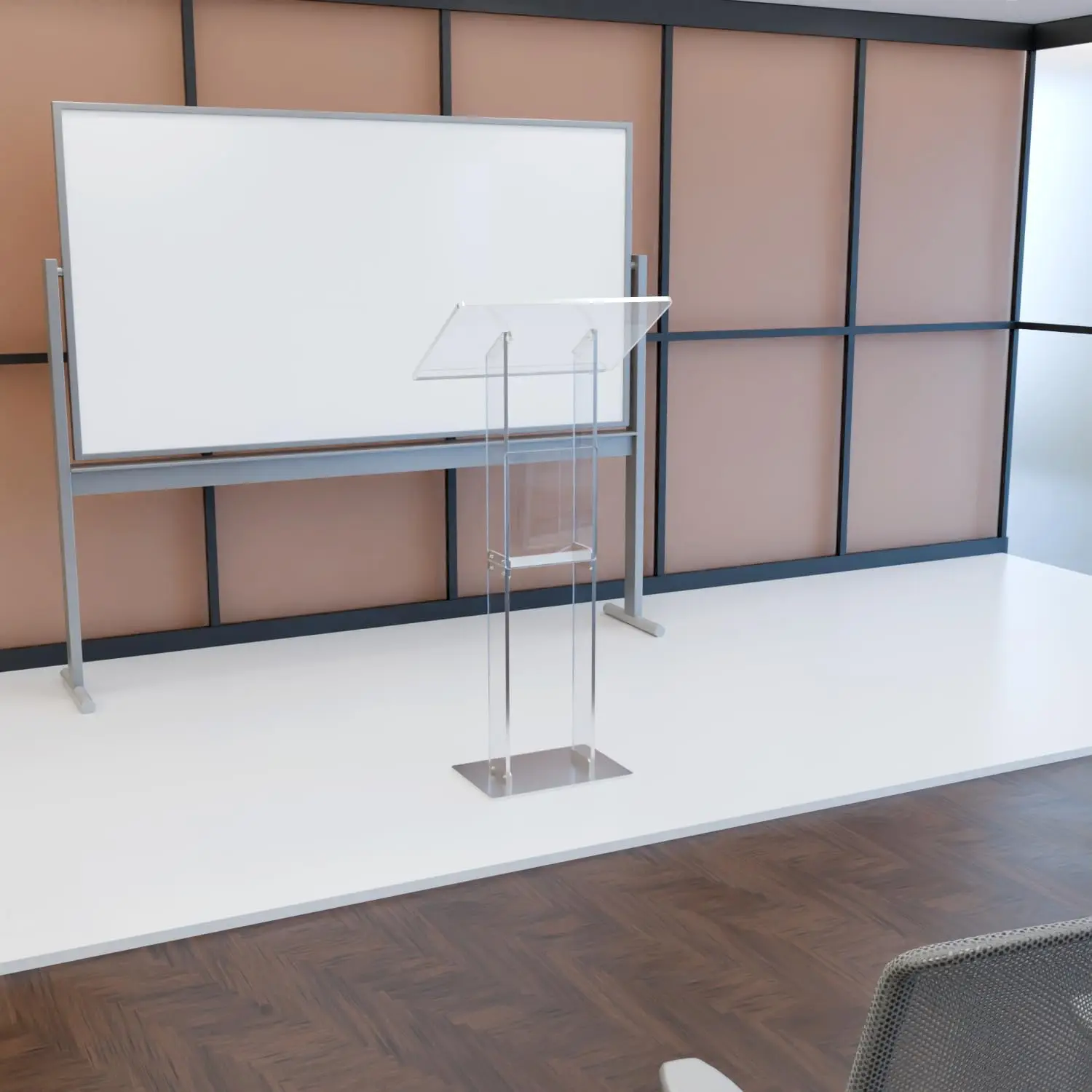 Acrylic Pulpit Podium Stand Modern Portable Pulpits for Churches Pastors Modern SchoolLecterns Wedding Event Reception