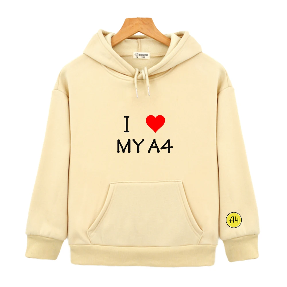 Children Clothing Girls Cartoon I Love Heart My A4 Herren Damen Auto  Geschenk мерч а4 Hoodie Toddler Boy Clothes Fall Sweatshirt - AliExpress