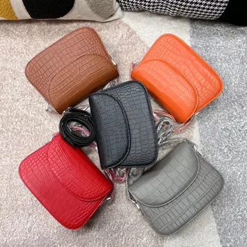 2023 New Designer Crocodile Leather Women Shoulder Bag Genuine Leather Lady Messenger Bag High Grade Large Capacity Bag 50