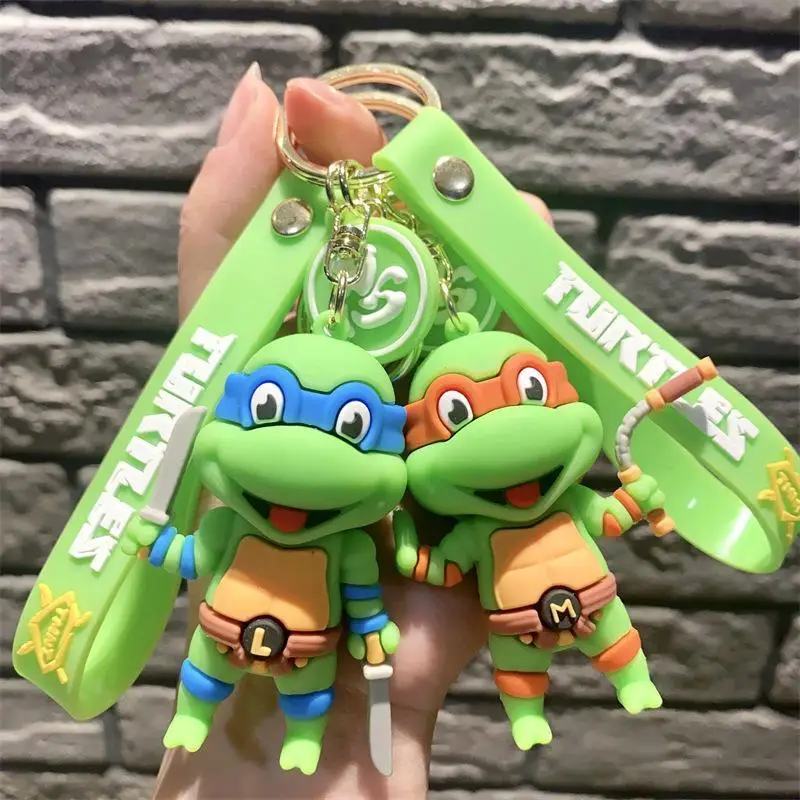 

Teenage Mutant Ninja Turtles Raphael Donatello Michelangelo Leonardo Da Vinci Cute and Creative Cartoon Doll Keychain Pendant