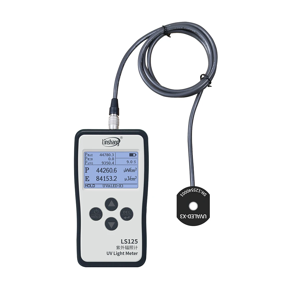 

Linshang LS125 Multiple Probe UV Light Meter for UVA Curing Exposure Print UVB UVC LED Germicidal UVV Power Energy Measurement