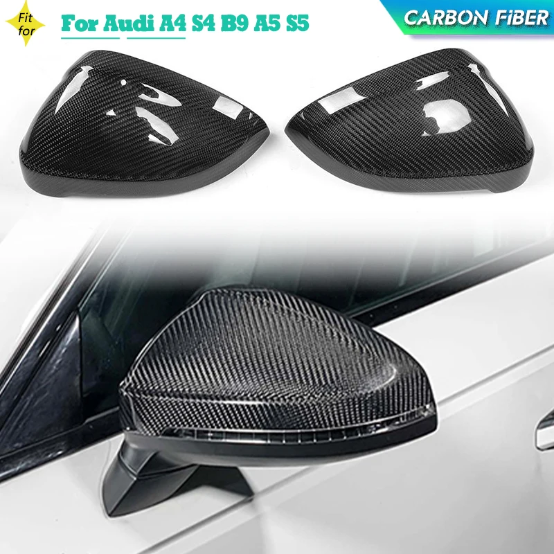 Car Rearview Mirror Caps For Audi A4 S4 B9 A5 S5 Avant Allroad Quattro