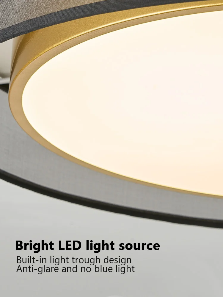 Bedroom lamp led ceiling lamp ultra-thin round modern simple Nordic restaurant living room study balcony lights Led Ceiling Light Ceiling Light Motion Sensor Ceiling Lamp