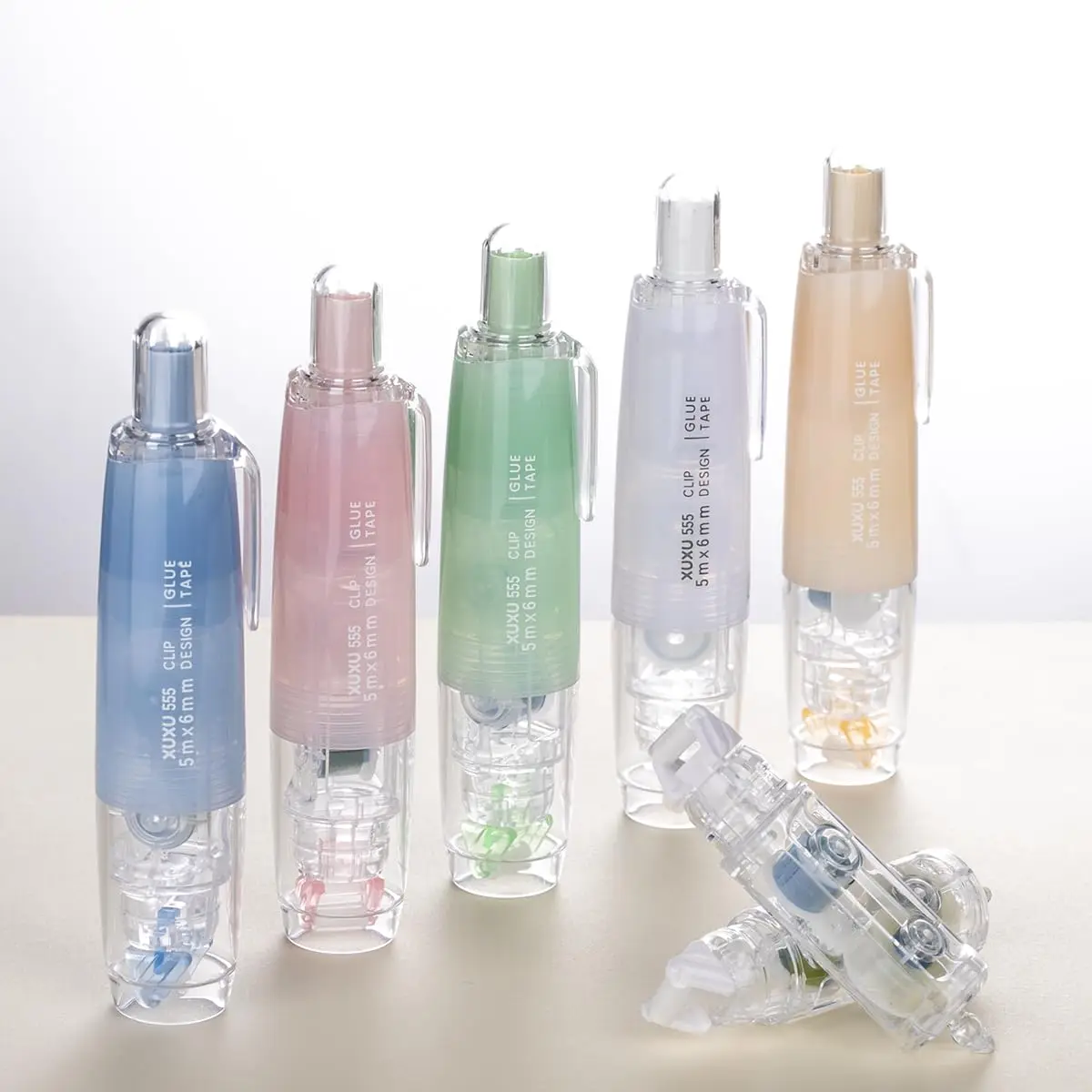 Double Sided Tape Roller with Tape Refills, Retractable Scrapbooking Glue Tape Roller, Adhesive Tape Dispenser 2