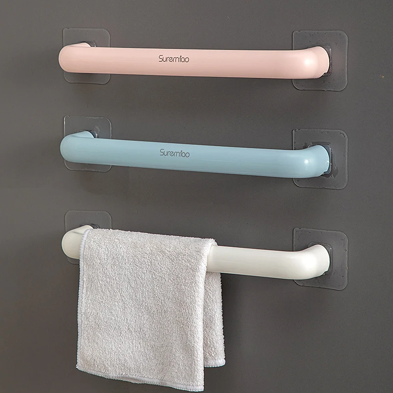 Towel Bar Wall-mounted Bathroom Towel Organizer Storage Rack Does Not Take Up Space Towels Rack for Bathroom Accessories