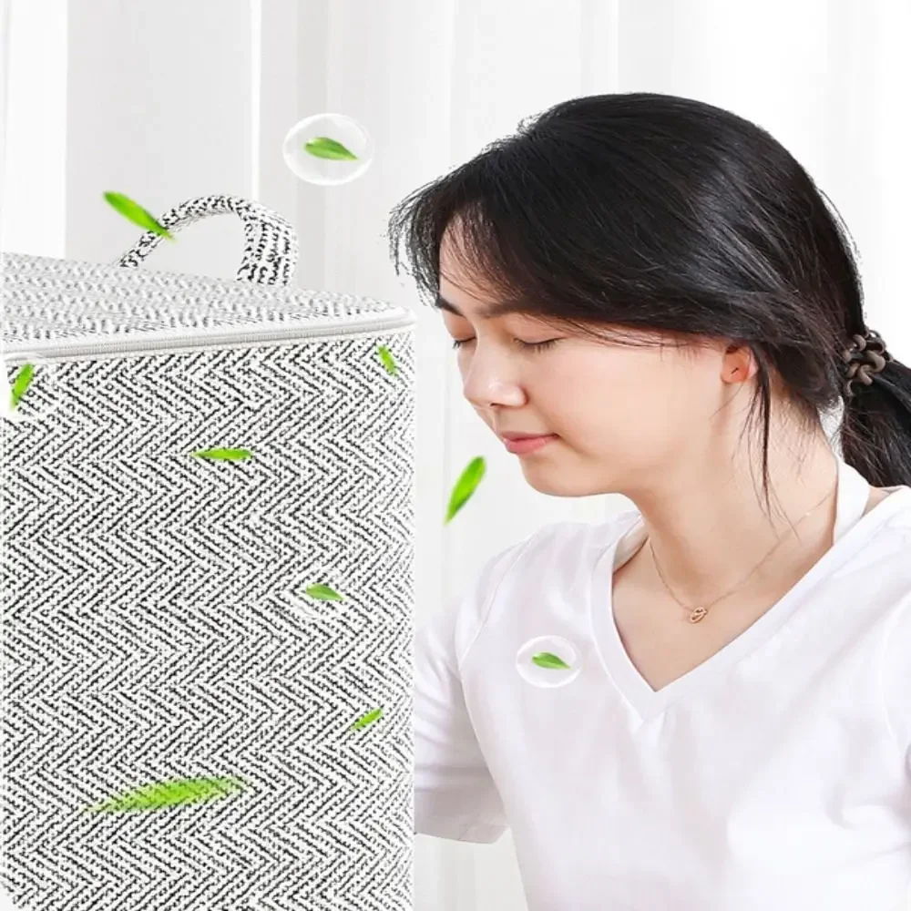 Quilt Storage Bag Lids Closet Organizers Bedding Blanket Pillow Clothes Packing  Bag  Basket Travel Capacity Storage Containers 4