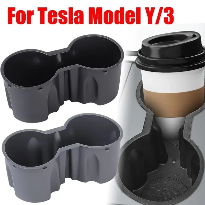 

Car Water Cup Limitter Holder for Tesla Model 3/Y Automatic Center Armrest Hidden Box Cup Holder Console Car Storage Accessories