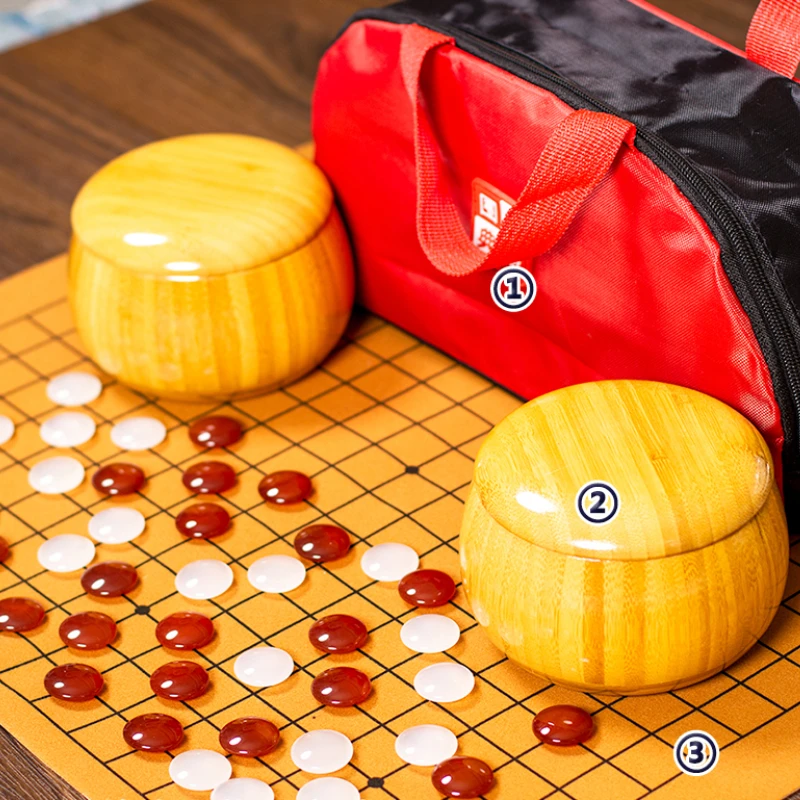 천연 붉은 마노 5 행 고 화이트 크리스탈 옥 구름 Yongzi 정통 경쟁 어린이 성인 대나무 항아리 세트 Spiele