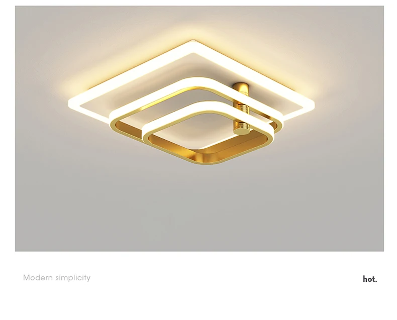 Modern Style Led Chandelier For Living Room Bedroom Dining Room Kitchen Ceiling Lamp Simple Square Design Remote Control Light flower chandelier