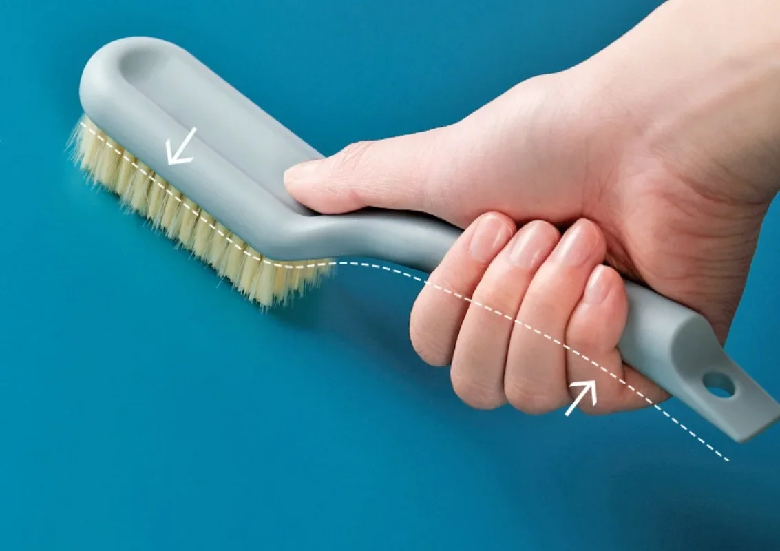 Household Long-handled Shoe Brush Hangable Plastic Shoe Brush Multifunctional Cleaning Brush Soft Bristle Brush 6