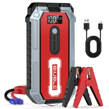 BIUBLE Avviatore di emergenza per auto 4000A Picco 20000mAh (motore diesel fino a 8 litri o 6,5 litri, 40 volte) Avviatore di emergenza per batteria per auto 12V