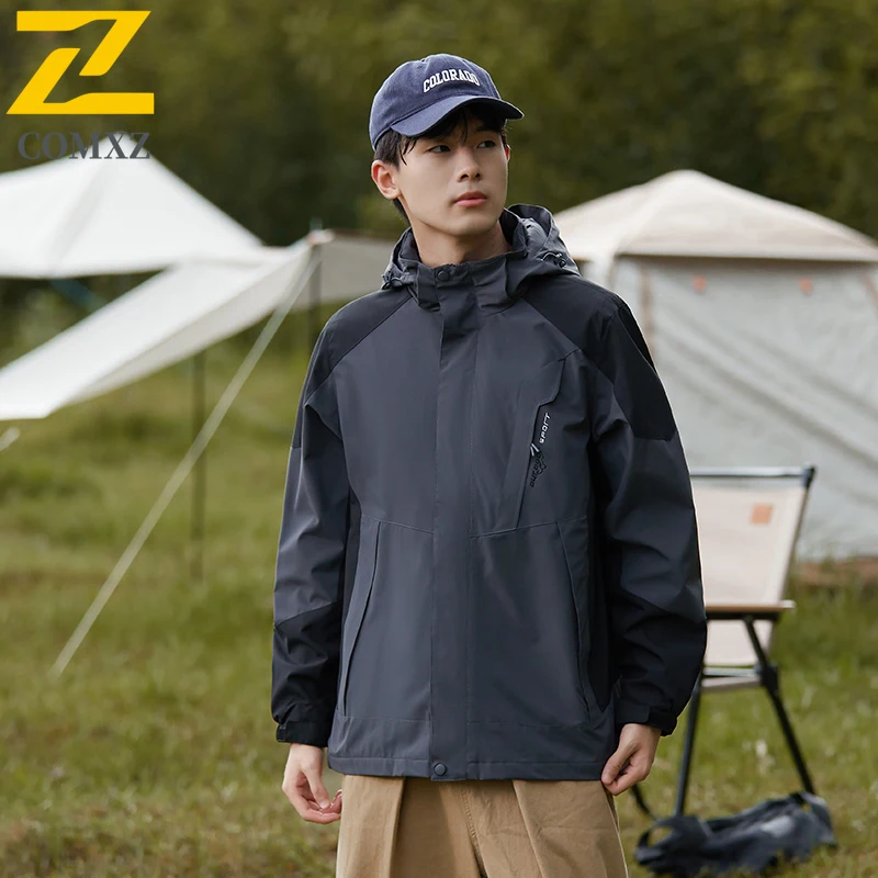 Unisex Hard shell Windbreaker Lightweight Autumn Waterproof Hiking Jackets Windproof Outdoor Coat for Trekking Urban Sports 2025