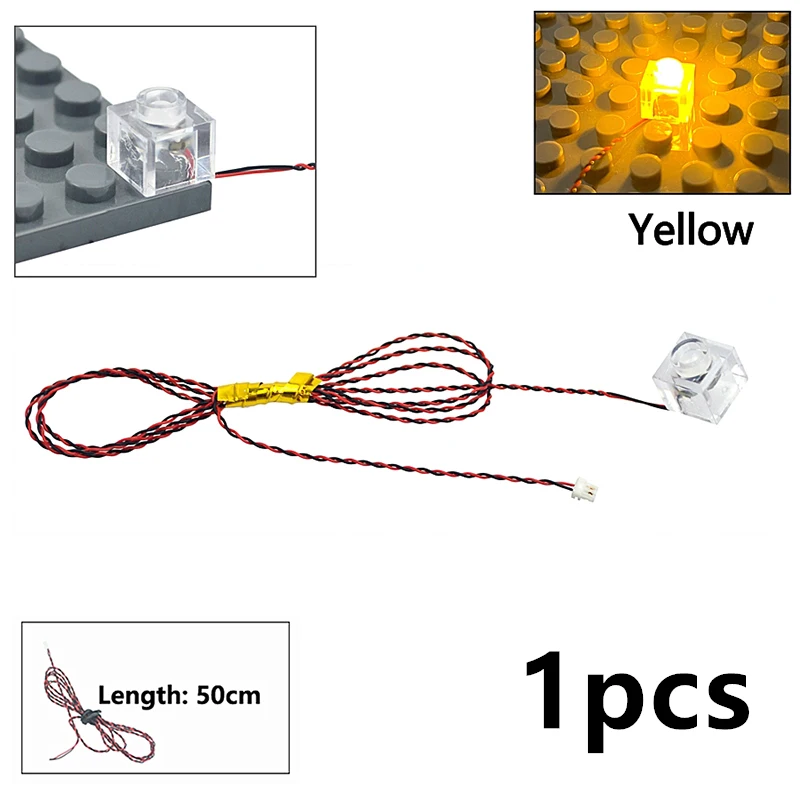 DIY LED Light Kit with Remote Control - Customizable Building Block Lamp