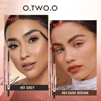 O.TWO.O 3 In 1 Eyebrow Pencil With Eyebrow Trimmer Long Lasting Precise Brow Definer Natural Color Waterproof Eye Brow Pen 2