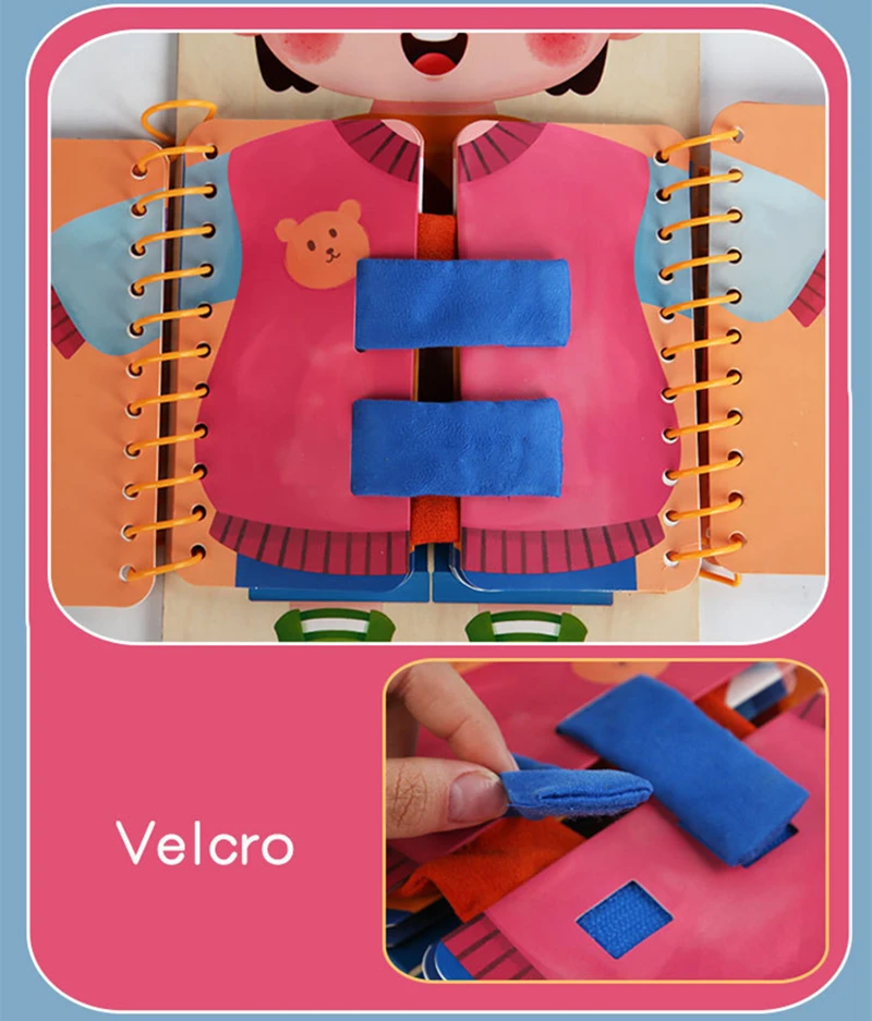 Montessori Wooden Busy Board Toy 5